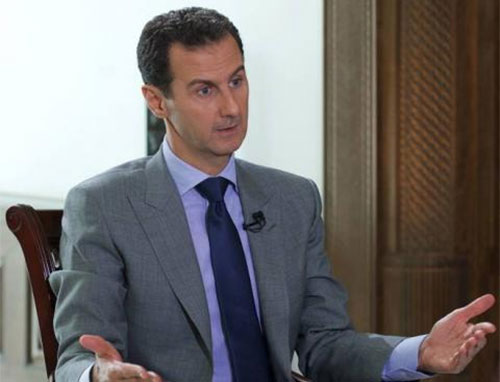 Al Assad no ve contradicción entre la entidad sionista y las organizaciones terroristas Al Assad no ve contradicción entre la entidad sionista y las organizaciones terroristas